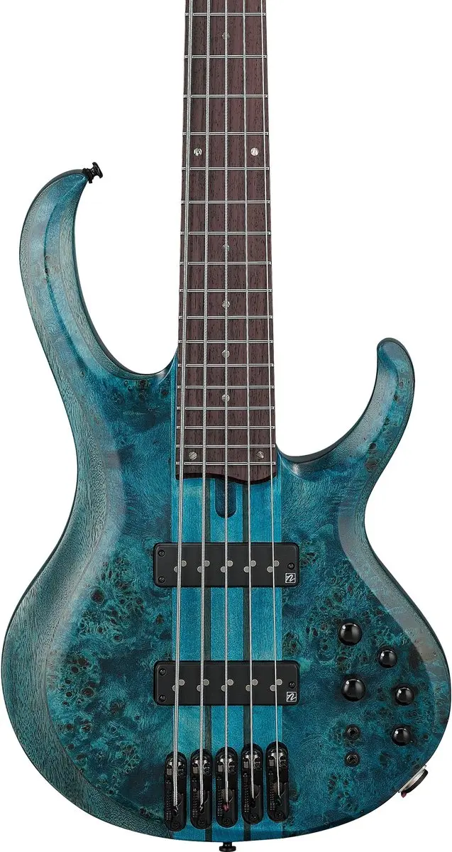 Ibanez BTB945 Cosmic Blue Low Gloss Elektrische Basgitaar - 5 Snaren