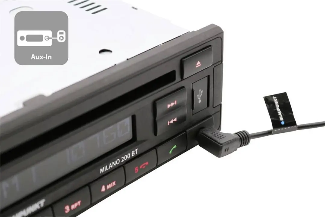 Blaupunkt Milano 200 BT Autoradio - Enkel DIN - 40W - Zwart