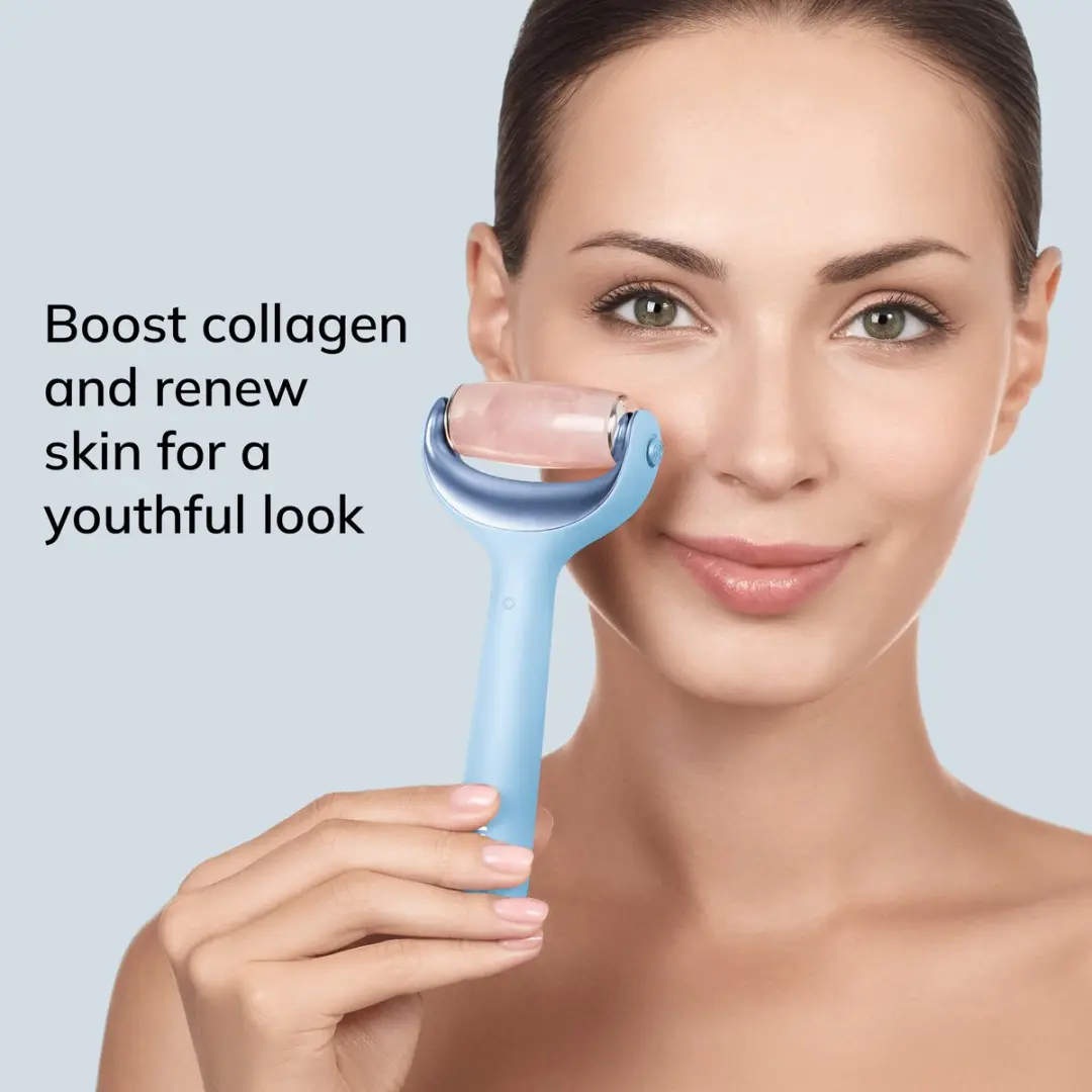 GESKE SmartAppGuided MicroNeedle Roller 9-in-1 - Aquamarine - afbeelding 3 van 6