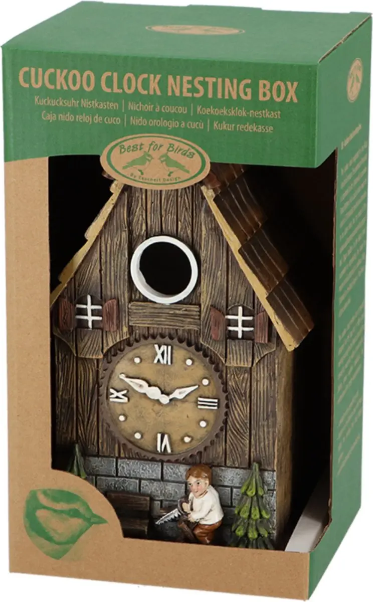 Esschert Design Vogelhuisje Koekoeksklok - Multikleur