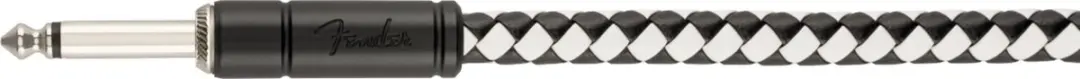 Fender Pro Instrument Cable Checkerboard 3m - Gitaarkabel - Zwart/Wit