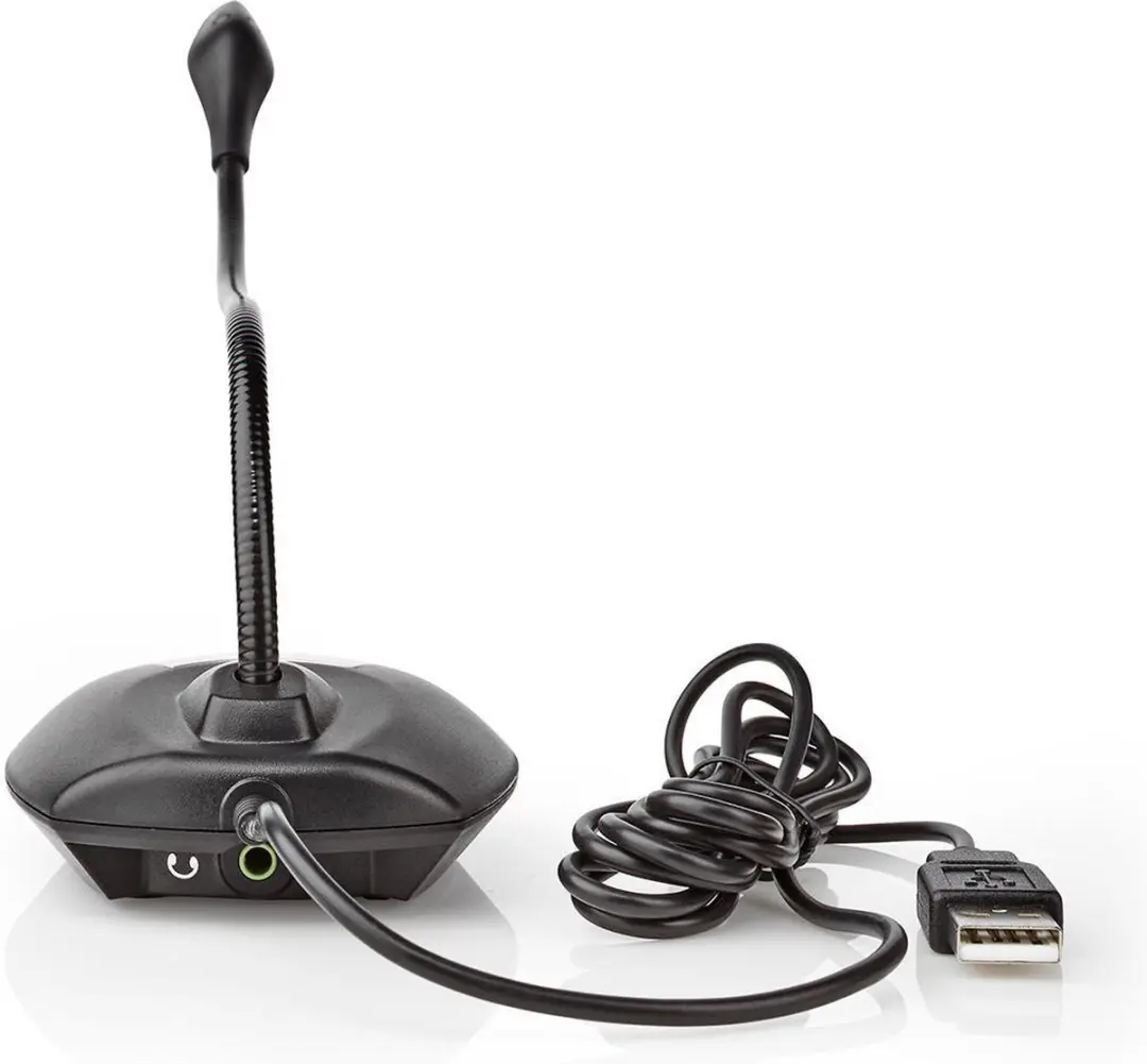 Nedis MICDU100BK USB Microfoon - Zwart - afbeelding 6 van 6