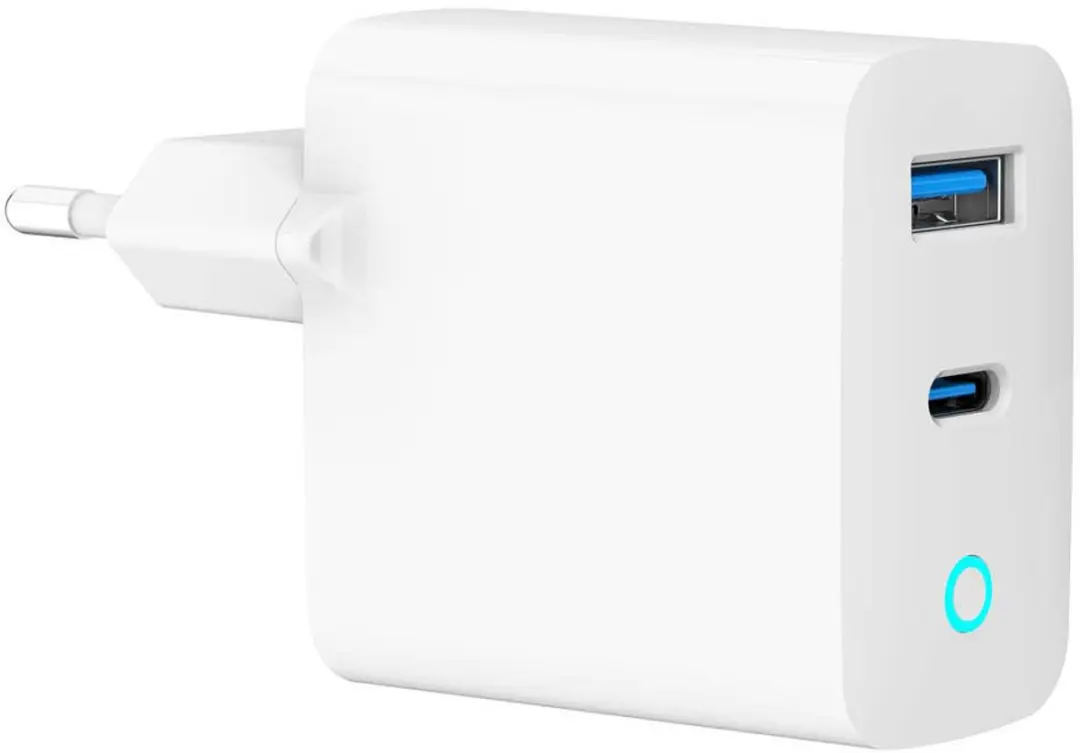 Gembird TA-UC-PDQC30L-W-01 USB-C/A Snellader 30W - Dual-Port - Zwart