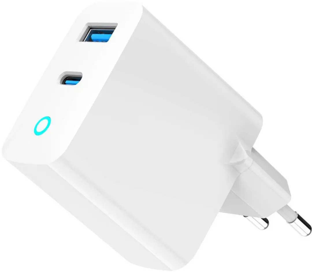 Gembird TA-UC-PDQC30L-W-01 USB-C/A Snellader 30W - Dual-Port - Zwart - afbeelding 6 van 6