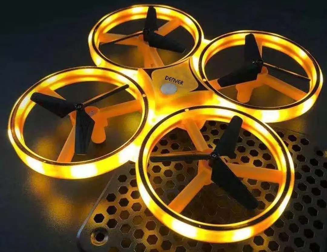 Denver DRO170 Mini Drone - 30m Bereik - Handbesturing - Zwart/Geel