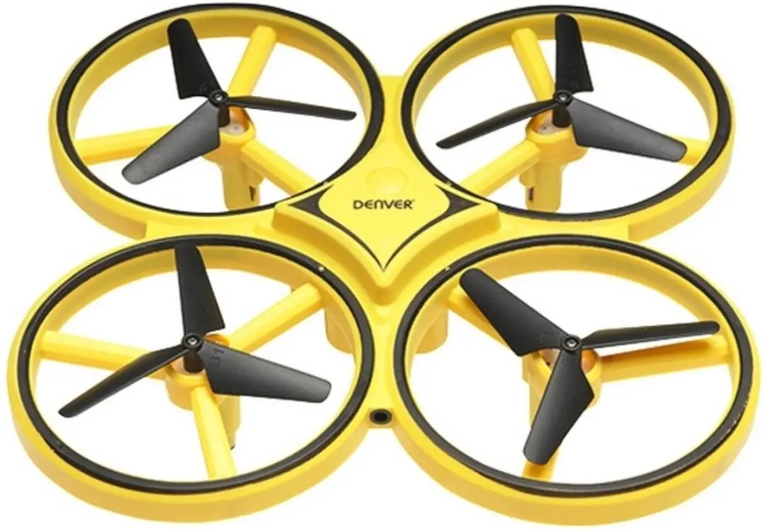 Denver DRO170 Mini Drone - 30m Bereik - Handbesturing - Zwart/Geel