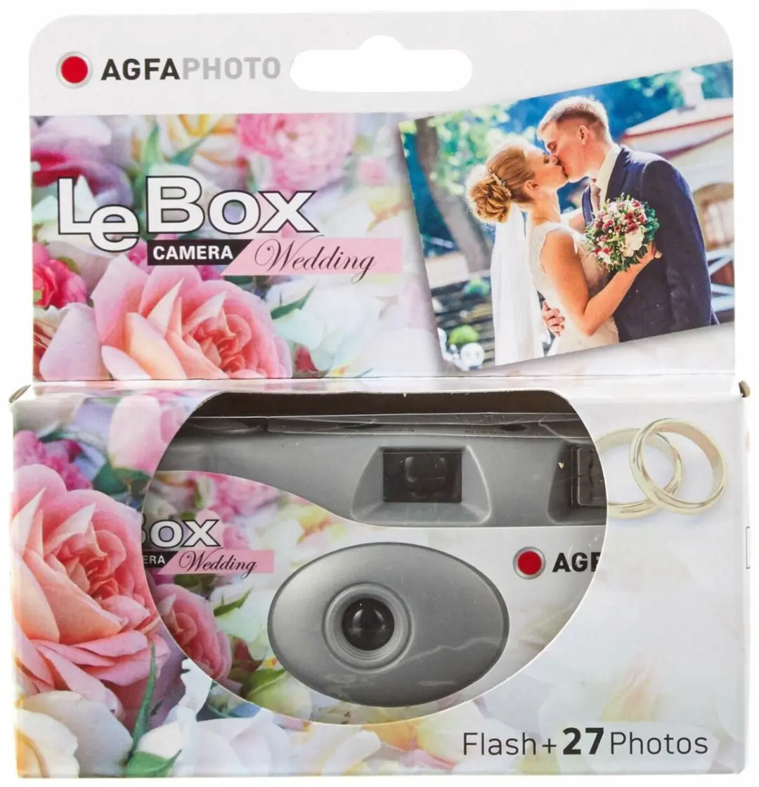 AgfaPhoto LeBox Wedding Flash 400 - 27 Opnames - Grijs