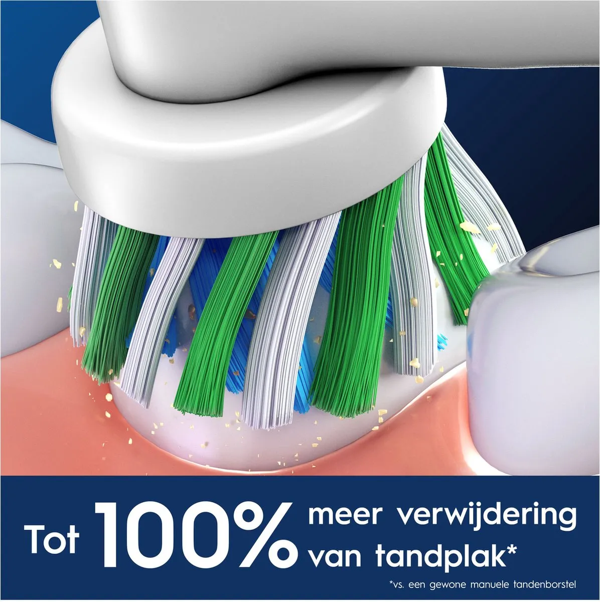 Oral-B CrossAction Pro Opzetborstels 10 Stuks - Wit