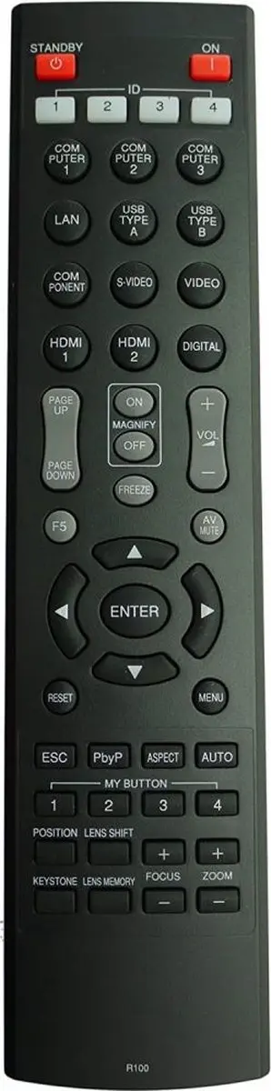 Hitachi R100 Afstandsbediening - DUKANE ImagePro 8970
