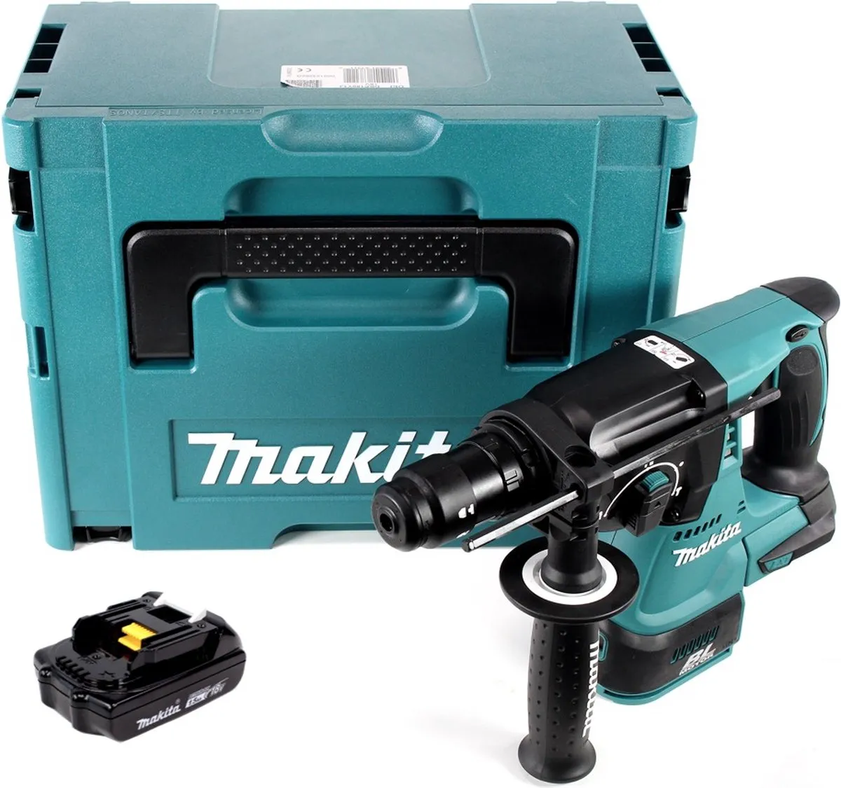 Makita DHR243Y1J Accu Combihamer - 24mm Beton - afbeelding 4 van 6