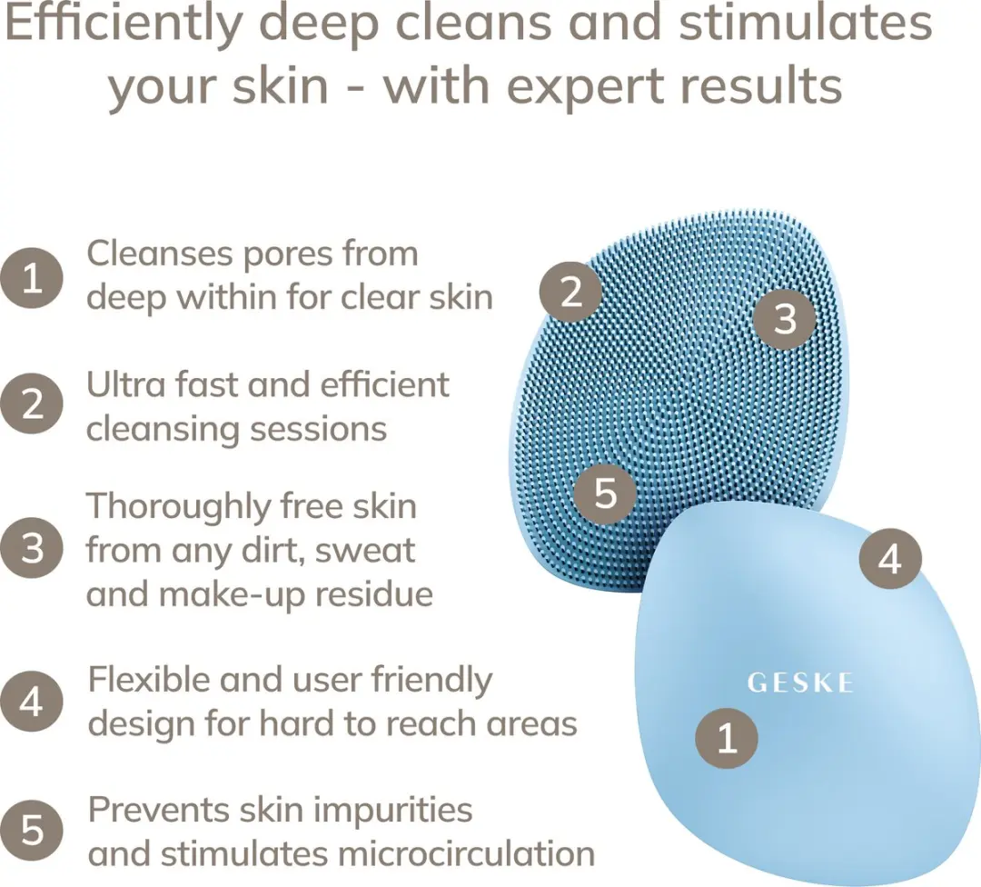 GESKE SmartAppGuided Facial Brush 4-in-1 GK000018AQ01 - Aquamarine