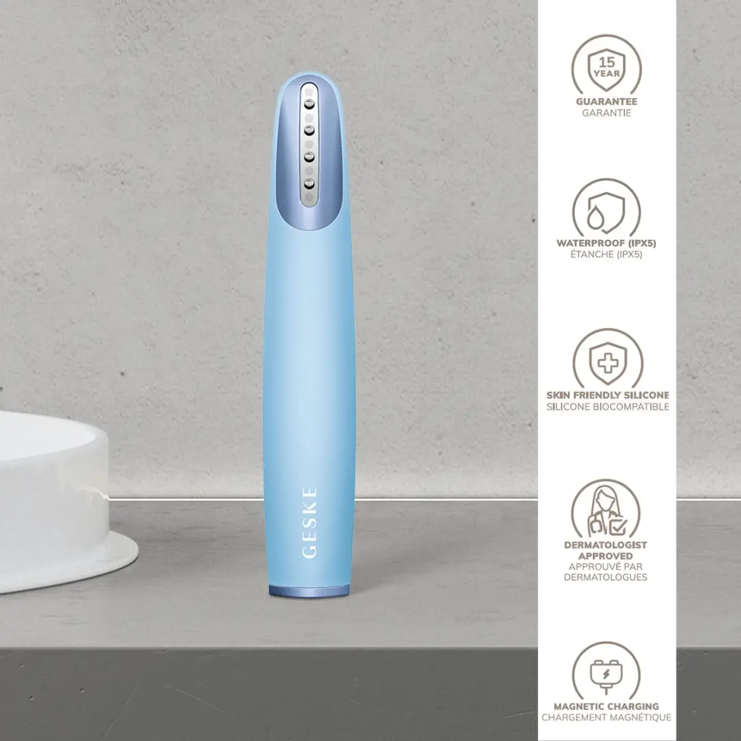GESKE Skin Firming Wand GK000067AQ01 - 7-in-1 Gezichtsversteviger - Rode LED - Aquamarine - afbeelding 6 van 6