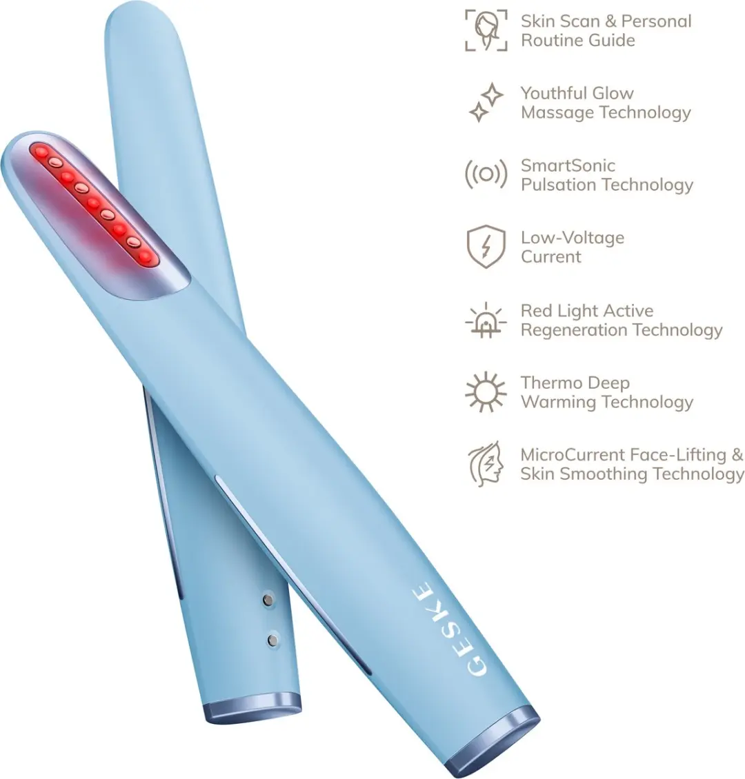 GESKE Skin Firming Wand GK000067AQ01 - 7-in-1 Gezichtsversteviger - Rode LED - Aquamarine