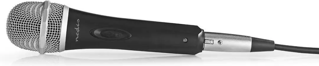 Nedis MPWD50CBK Bedrade Microfoon Cardioïde - 5m - Grijs/Zwart