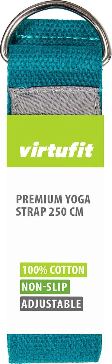 VirtuFit Premium Yoga Riem 250cm - Ocean Green