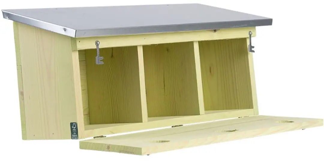 Esschert Design Mussenvilla Horizontaal Vogelhuisje - Hangend - 1 Inloopopening