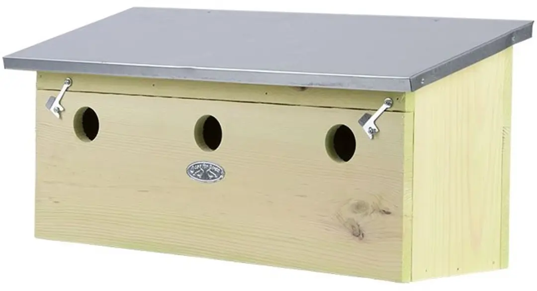 Esschert Design Mussenvilla Horizontaal Vogelhuisje - Hangend - 1 Inloopopening - afbeelding 6 van 6