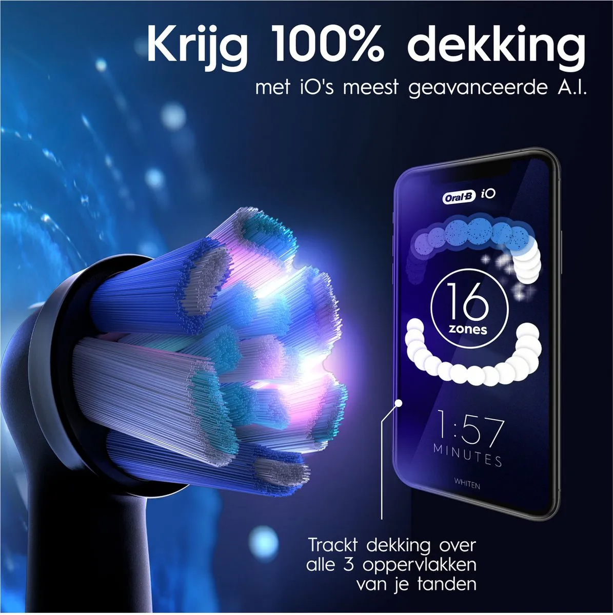 Oral-B iO 9N Elektrische Tandenborstel - Zwart - 2 Opzetborstels