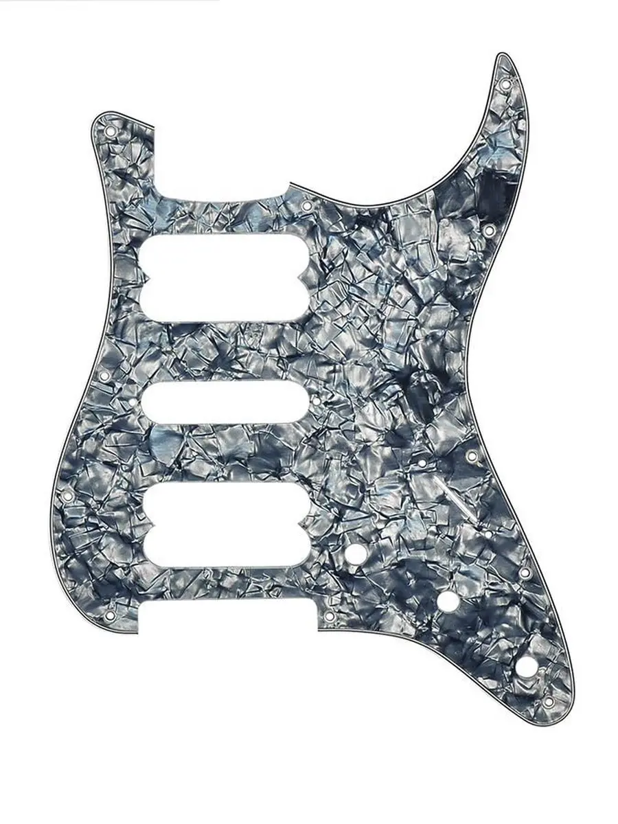 Fender Strat HSH Pickguard 4-laags Zwart Parels