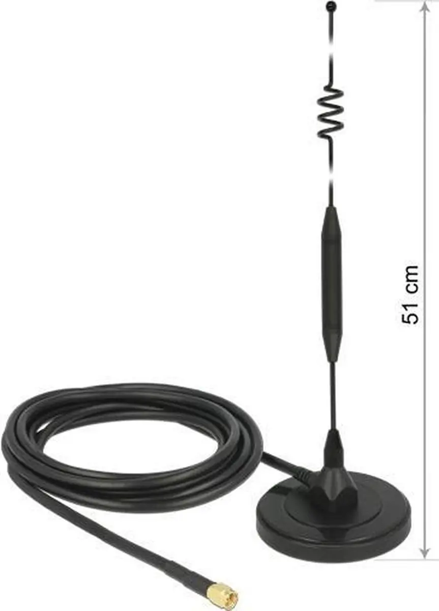 Delock Antenne SMA 6-7dBi - Zwart
