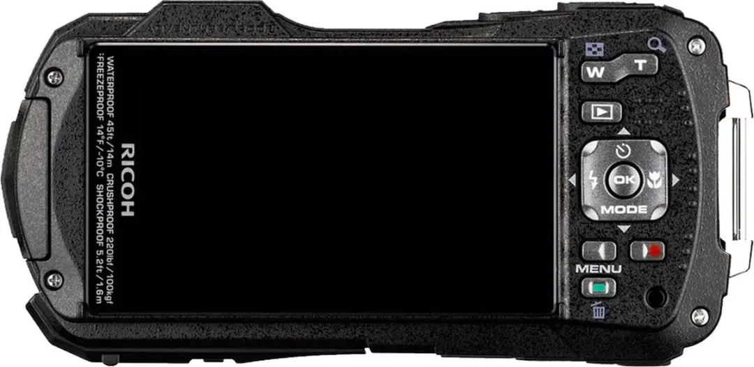 Ricoh WG-80 Buitencamera - 18MP - Waterdicht - Zwart