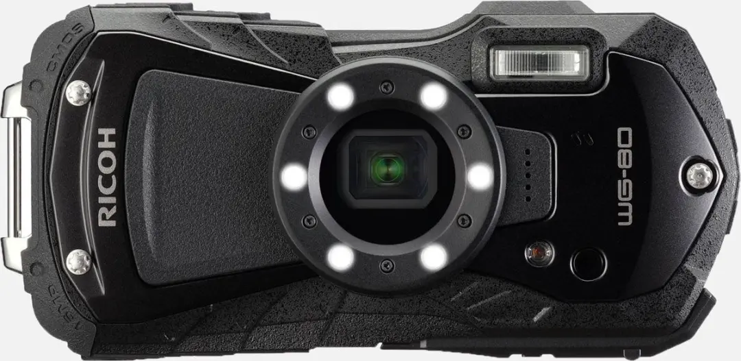 Ricoh WG-80 Buitencamera - 18MP - Waterdicht - Zwart