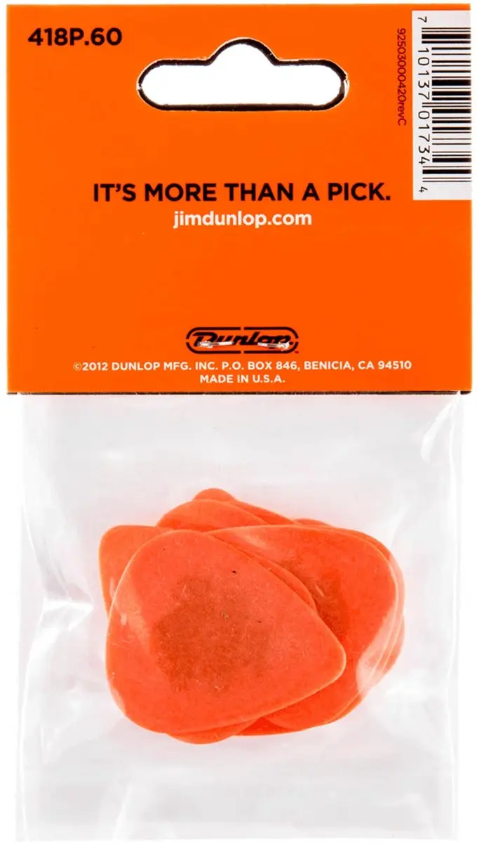 Dunlop Tortex Standard .60 Plectrum - 12 Stuks Oranje - afbeelding 6 van 6