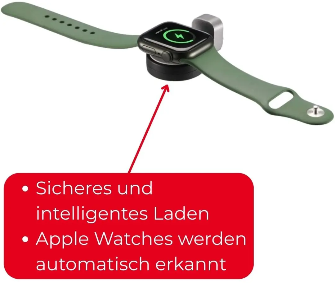 Hama 00201698 Apple Watch Oplader - MagSafe - 2.5W - Zwart