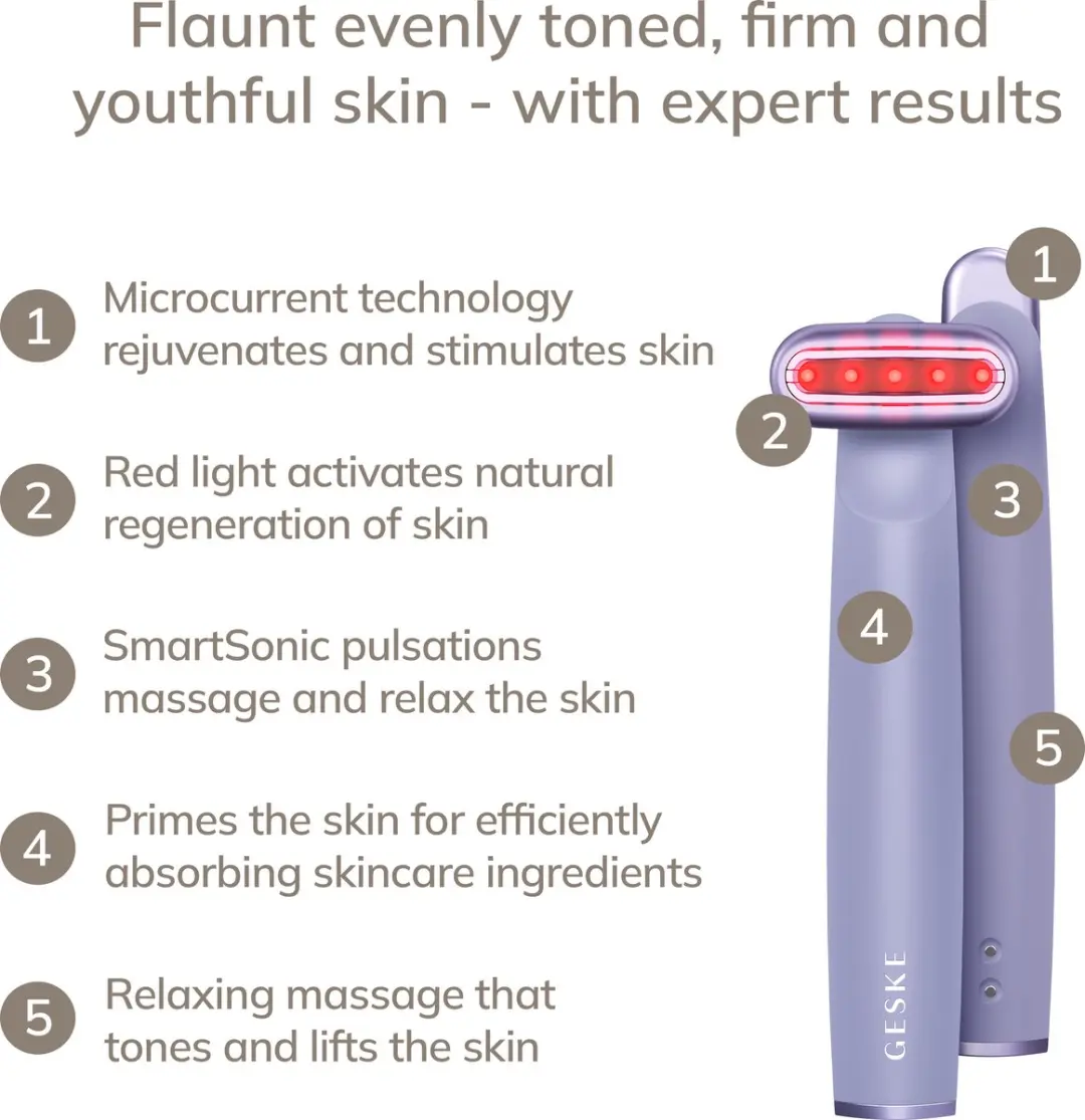 GESKE Skin Firming Wand GK000068PL01 - Microcurrent Gezichtsversteviger - Paars