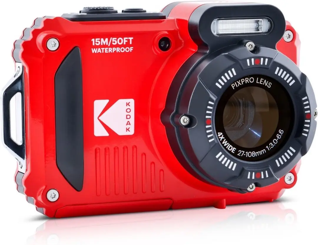 Kodak WPZ2 Onderwatercamera 16MP - Rood - 16GB + 32GB Kaart