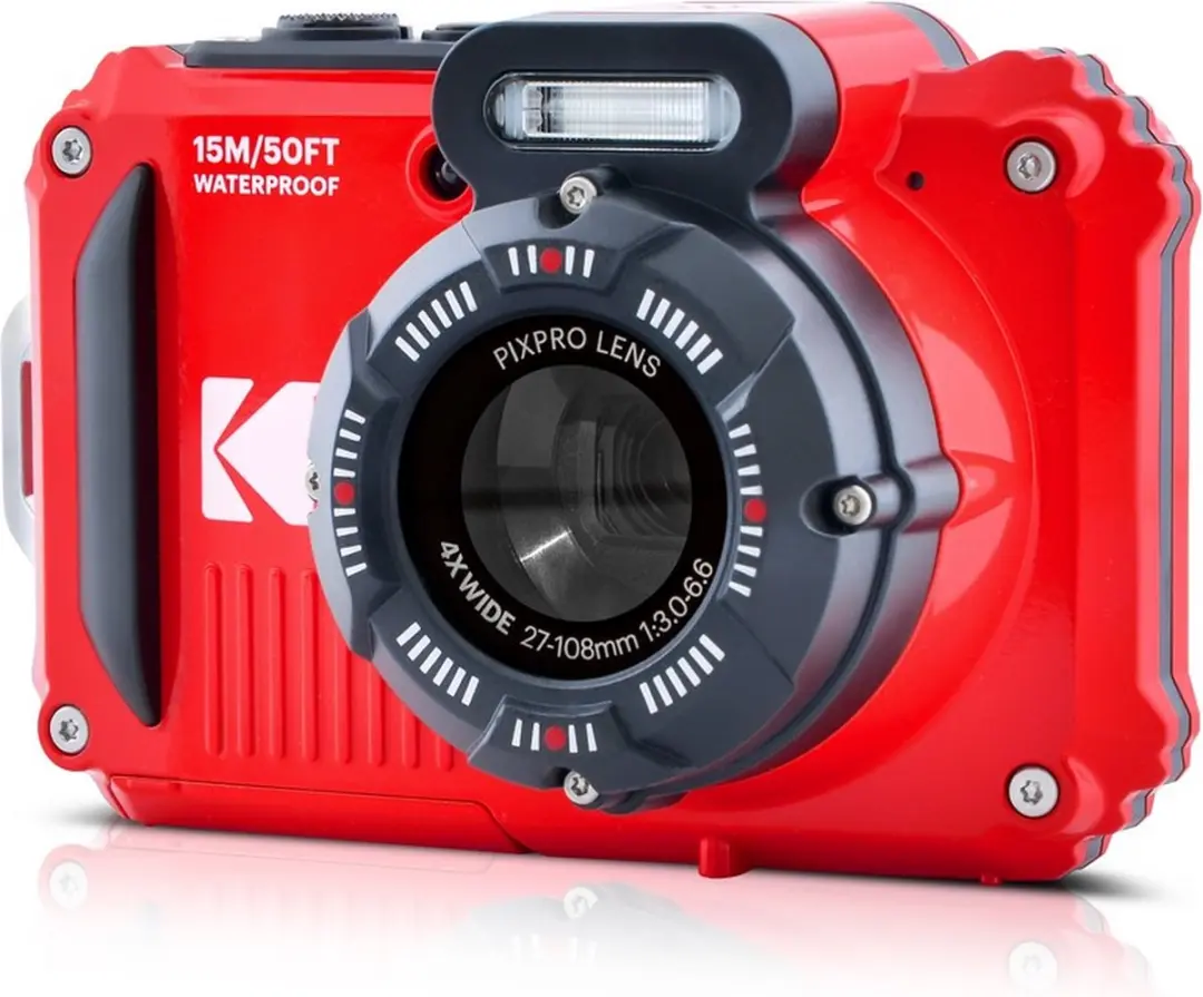 Kodak WPZ2 Onderwatercamera 16MP - Rood - 16GB + 32GB Kaart