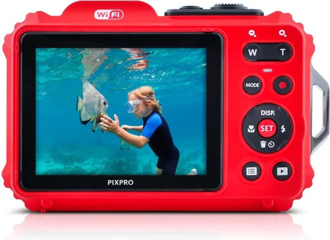 Kodak WPZ2 Onderwatercamera 16MP - Rood - 16GB + 32GB Kaart