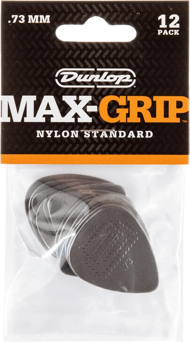 Dunlop Max Grip Plectrum 0.73mm - 12 Stuks