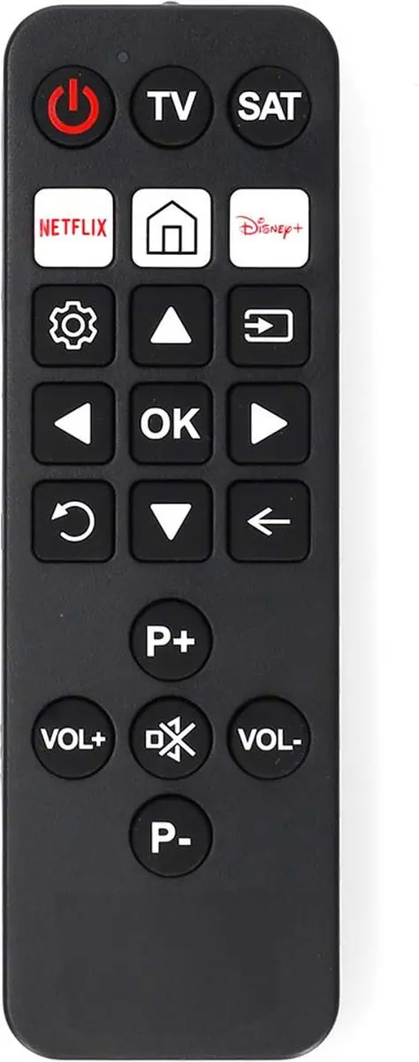 Nedis TVRC23SNBK Universele Afstandsbediening