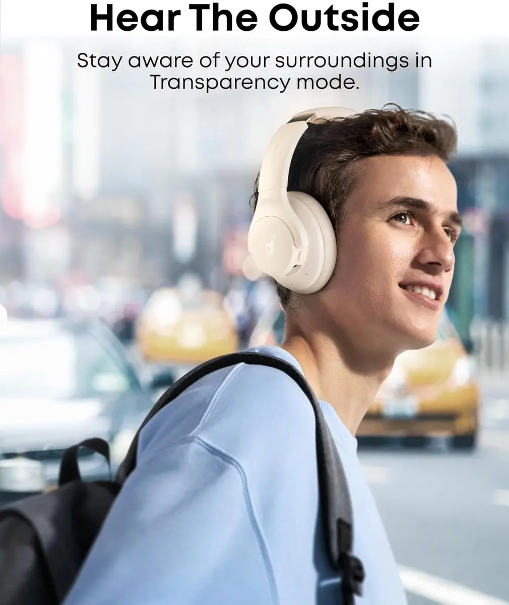 Soundcore Q20i A3004G21 Bluetooth Hoofdtelefoon - ANC 40u - Hi-Res - Wit