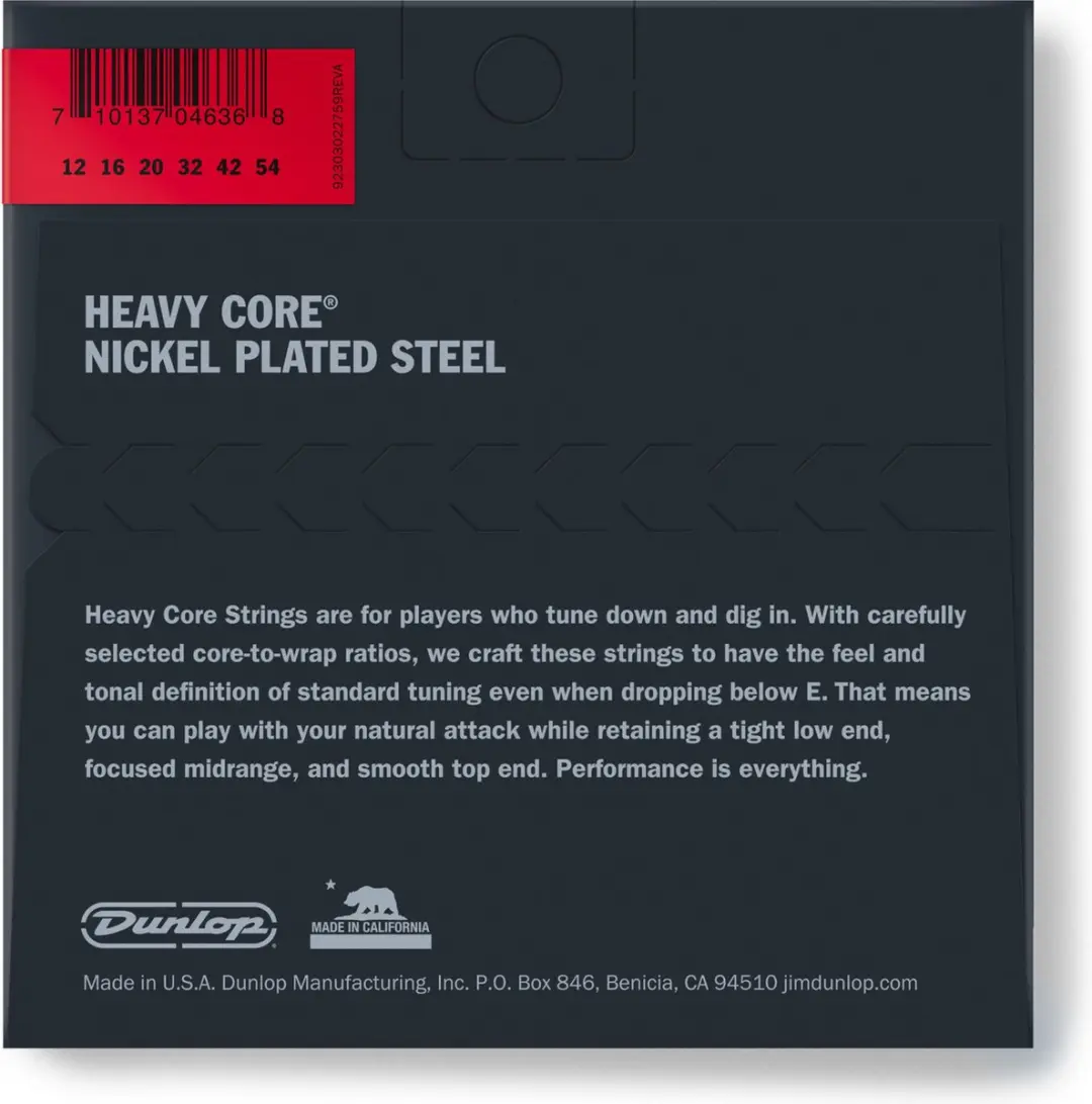 Dunlop E-Git Snaren Heavy Core 12-54