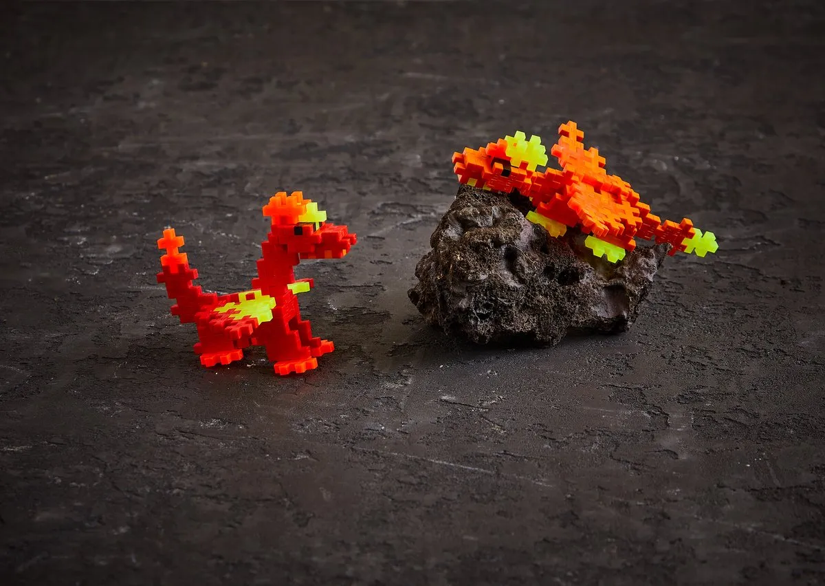 Plus-Plus Fire Dragons Bouwset 100 Stuks - 4375