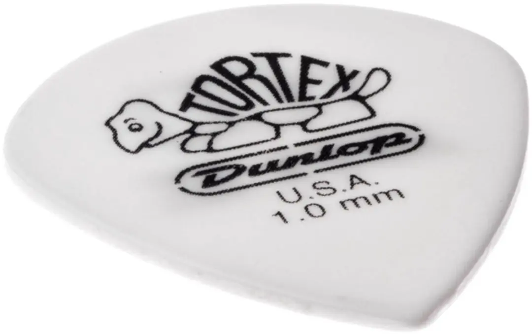 Dunlop Tortex White Jazz III Plectrum 1.00mm - 12 Stuks