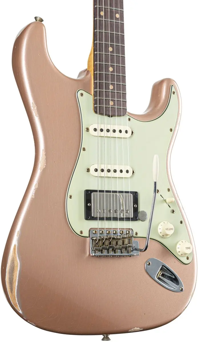 Fender LTD '59 Stratocaster HSS Relic Shell Pink Metallic - afbeelding 6 van 6