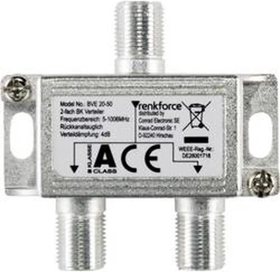 Renkforce Kabel-TV Verdeler 2-voudig RF-4491742