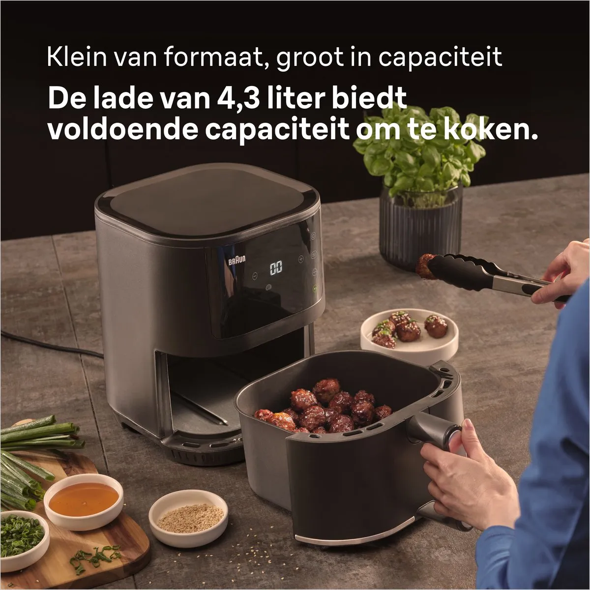 Braun MultiFry 3 HF3000 Frituurpan 4,3L - 1500W - Zwart