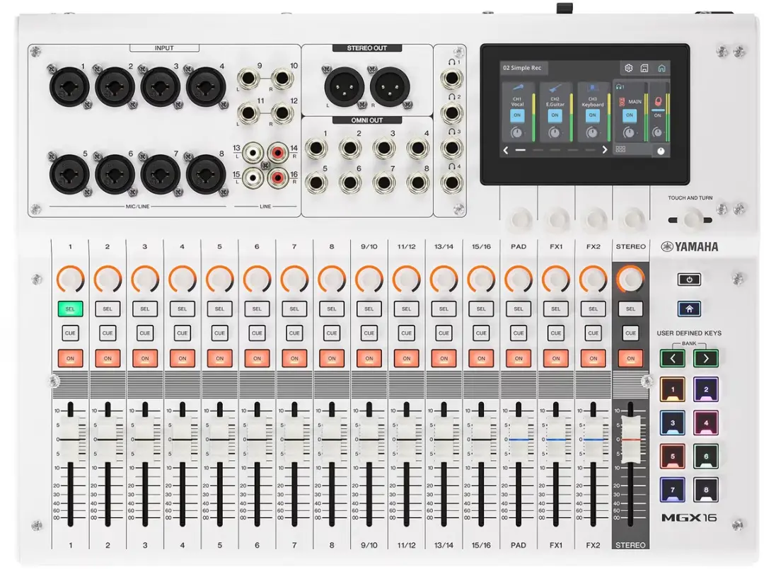 Yamaha MGX16 Digitaal Mengpaneel 22 Kanalen - VHY9010