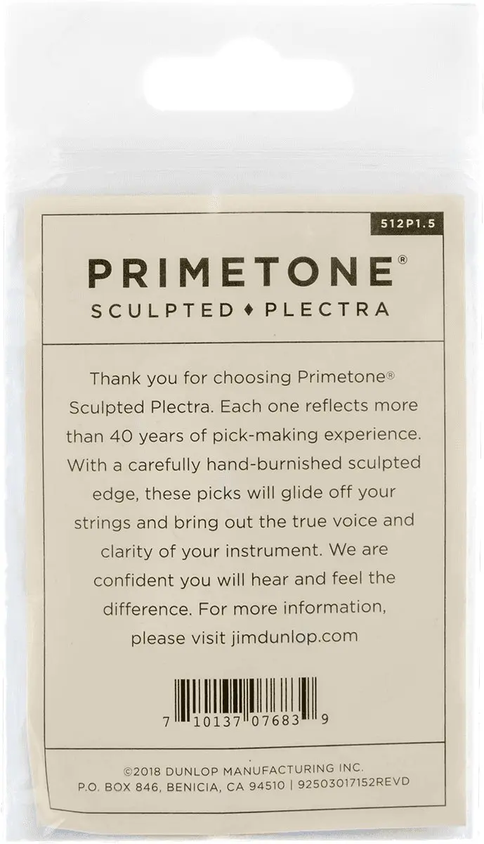 Dunlop Jim Dunlop Primetone Plectrum Large Tri 1.50mm - 3 Stuks