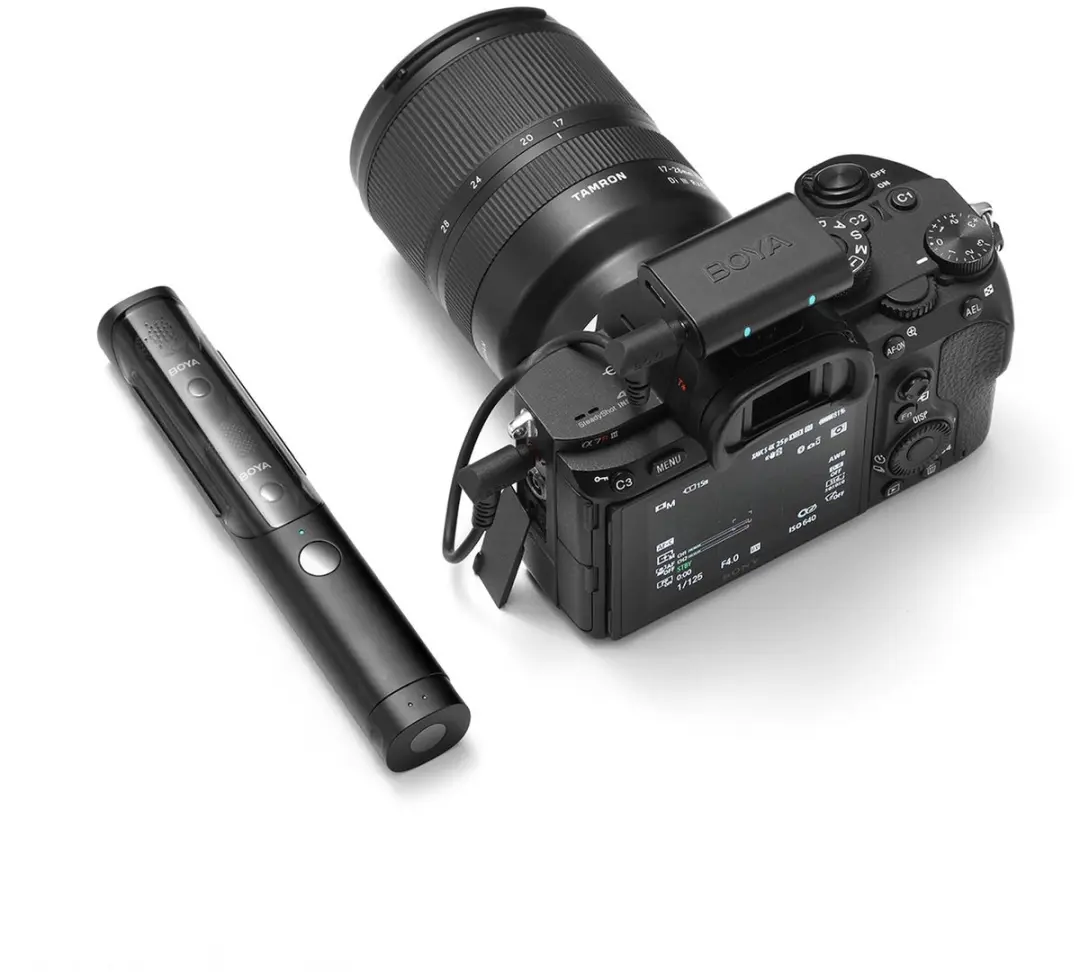 Boya Magic 05 Draadloze Dasspeldmicrofoonset - USB-C Ontvanger - Zwart
