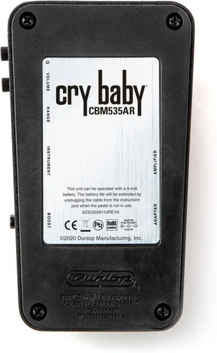 Dunlop CBM535AR Cry Baby Mini Wah Pedaal - Auto-Return - afbeelding 6 van 6