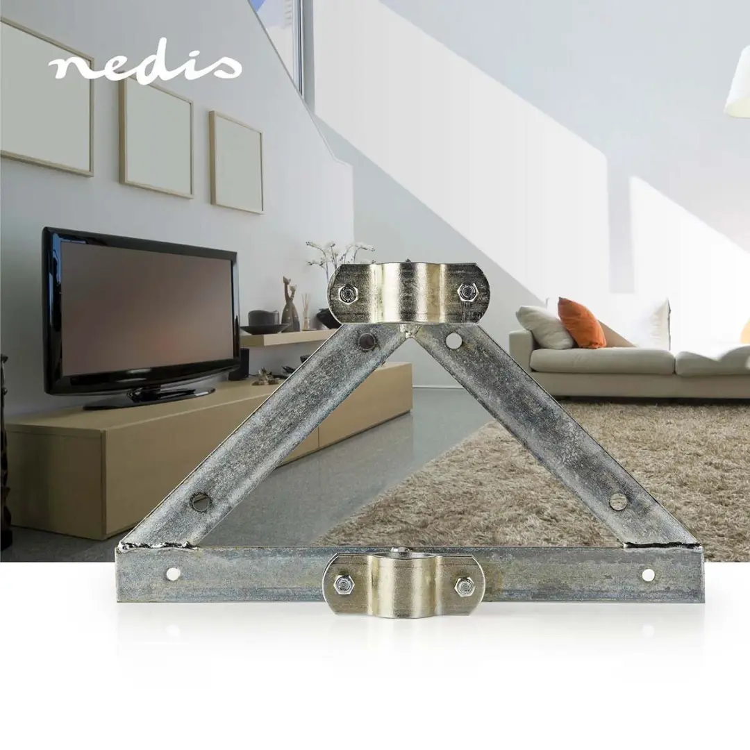 Nedis Muurbeugel Satellietschotel 90mm - Ø32-42mm - Staal - Zilver