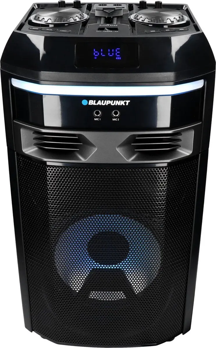 Blaupunkt Bluetooth Karaoke Luidspreker - Zwart