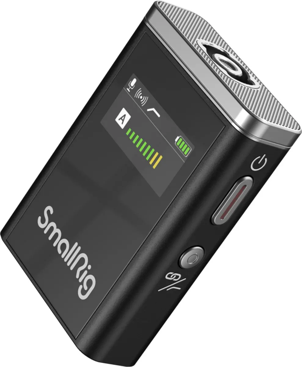 Smallrig Forevala W60 Draadloze Microfoon - USB-C/Lightning - Zwart