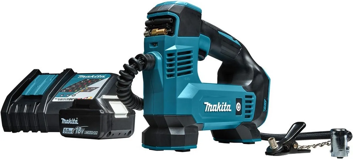 Makita DMP180RT Accu Luchtpomp 18V - 5.0Ah - Zwart/Turquoise