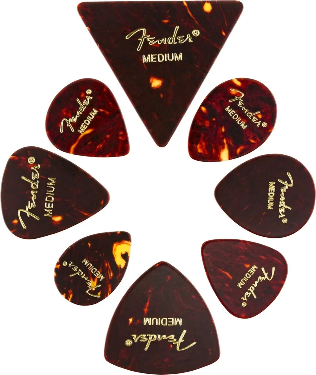 Fender Schildpad Schelp Plectrums Set